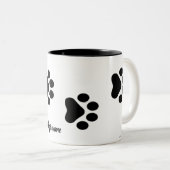 犬の足跡 ツートーンマグカップ (正面右)