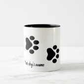 犬の足跡 ツートーンマグカップ (中央)