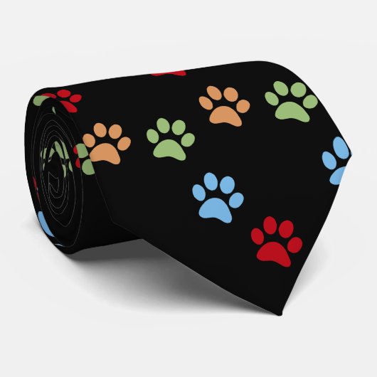犬の足跡 ネクタイ (ロール)