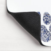 犬の足跡 – ポルトガルのタイル マウスパッド (コーナー)