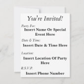 犬の足跡 招待状 (裏面)