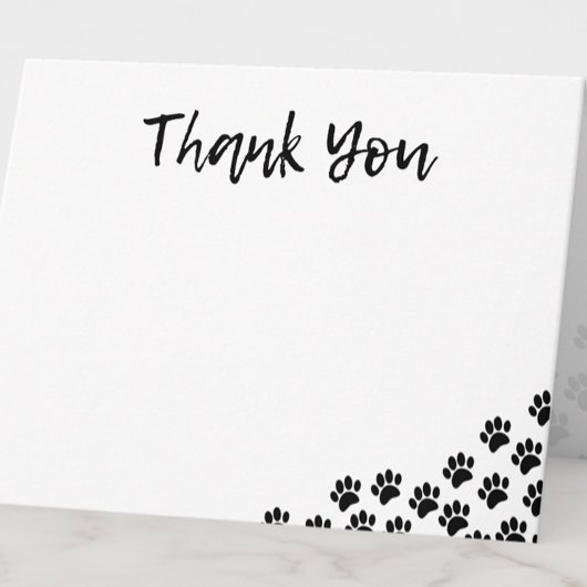 犬の足跡 犬の誕生日お礼 ペット ノートカード