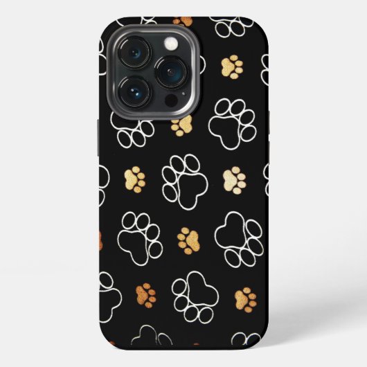 犬の足跡 iPhoneケース (裏面)