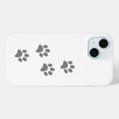 犬の足跡iPhoneケース - かわいいアニマルプリント Case-Mate iPhoneケース (裏面 (横))