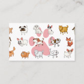 犬の足 | かわいい犬 名刺 (正面)