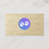 犬の足 |ウッドプリント 名刺 (裏面)