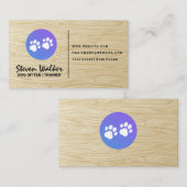 犬の足 |ウッドプリント 名刺 (正面/裏面)