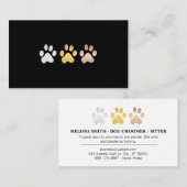 犬の足(シルバー、金ゴールド、ブロンズ) 名刺 (正面/裏面)