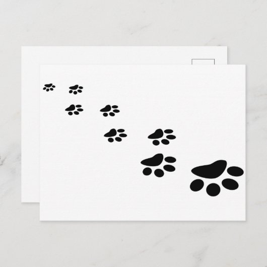 犬の足 ポストカード (正面/裏面)