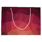 犬の足、動物の足跡、猫のペット動物 ラージペーパーバッグ (裏面)