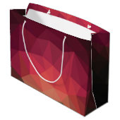 犬の足、動物の足跡、猫のペット動物 ラージペーパーバッグ (裏面アングル)