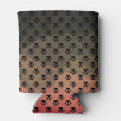 犬の足、動物の足跡、猫のペット動物 缶クーラー (裏面)