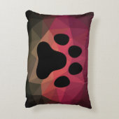 犬の足、動物の足跡、猫の足 アクセントクッション (裏面(縦))