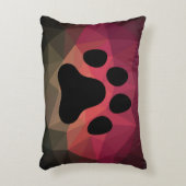 犬の足、動物の足跡、猫の足 アクセントクッション (正面(垂直))