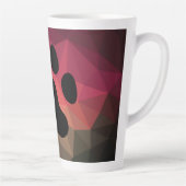 犬の足、動物の足跡、猫の足 カフェラテマグ (右)