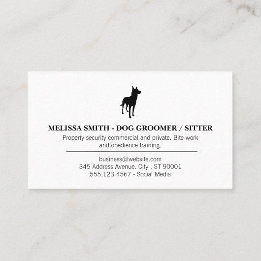 犬の足 名刺 (裏面)