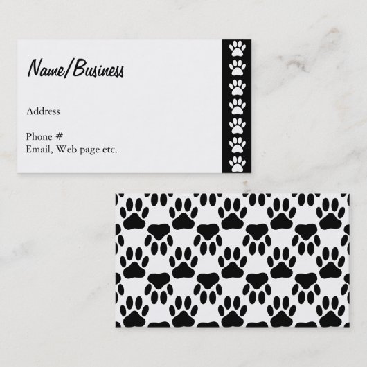 犬の足 名刺 (正面/裏面)