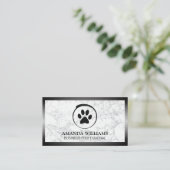 犬の足 |大理石 縁ど | 名刺 (スタンド正面)