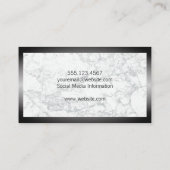 犬の足 |大理石 縁ど | 名刺 (裏面)