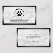 犬の足 |大理石 縁ど | 名刺 (正面/裏面)