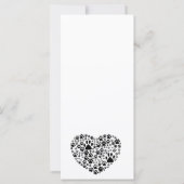 犬の足、子犬の手、動物の手、ハート、ペット (裏面)