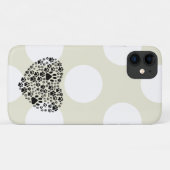 犬の足、子犬の手、動物の手、ハート、ペット Case-Mate iPhoneケース (裏面(横))