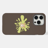 犬の跳ね絵を描 iPhoneケース (裏面横)