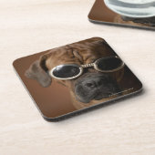 犬の身に着けているサングラス コースター (左側)