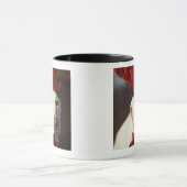 犬の身に着けているトナカイの(雄ジカの)枝角 マグカップ (中央)