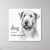 犬の辞書の定義 キャンバスプリント (正面)