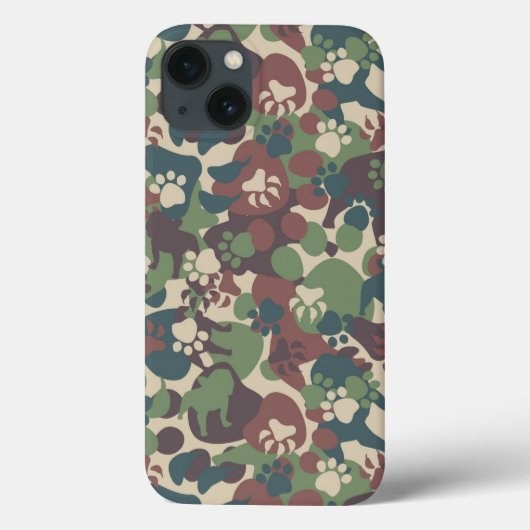 犬の迷彩模様 Case-Mate iPhoneケース (裏面)