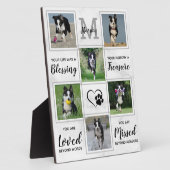 犬の追悼記念 - ペットの喪失ギフト モノグラム犬の記念品 フォトプラーク (側面)