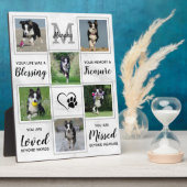 犬の追悼記念 - ペットの喪失ギフト モノグラム 犬の記念品 フォトプラーク (側面)