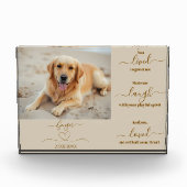 犬の追悼 –  フォトブロック (正面)