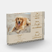 犬の追悼 –  フォトブロック (左)