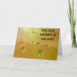 犬の通りのお見舞いカード サンキューカード