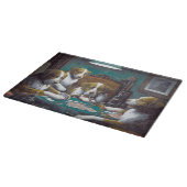 犬の遊トランプのポーカーカシアス・マルセラス・クーリッジ1894 カッティングボード (角)