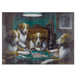 犬の遊トランプのポーカーカシアス・マルセラス・クーリッジ1894 カッティングボード