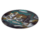 犬の遊トランプのポーカーカシアス・マルセラス・クーリッジ1894 カッティングボード (角)