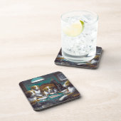 犬の遊トランプのポーカーカシアス・マルセラス・クーリッジ1894 コースター (右側)