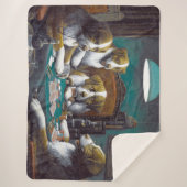 犬の遊トランプのポーカーカシアス・マルセラス・クーリッジ1894 シェルパブランケット (正面)