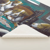 犬の遊トランプのポーカーカシアス・マルセラス・クーリッジ1894 シェルパブランケット (3/4)