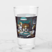 犬の遊トランプのポーカーカシアス・マルセラス・クーリッジ1894 タンブラーグラス (裏面)