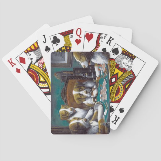 犬の遊トランプのポーカーカシアス・マルセラス・クーリッジ1894 トランプ (裏面)