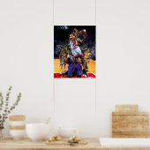 犬の遊バスケットボールのポスター ポスター (キッチン)