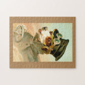 犬の運転 ジグソーパズル (横)