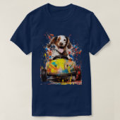 犬の運転 Tシャツ (デザイン正面)