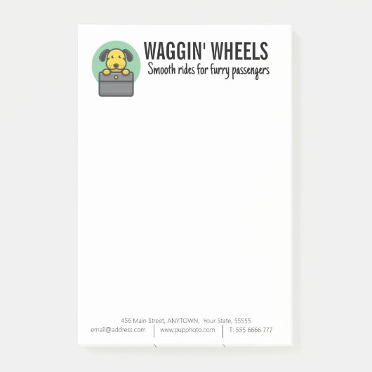 犬の運送業カスタム務 ポストイット (正面)