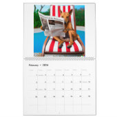 犬の違う写真と読カレンダー カレンダー (2月 2026)