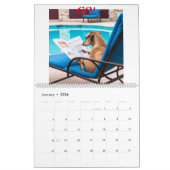 犬の違う写真と読カレンダー カレンダー (1月 2026)